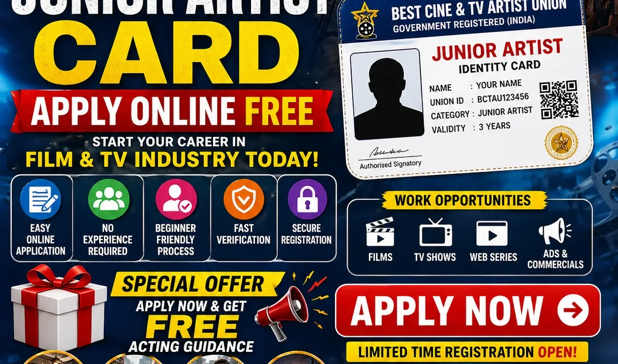 Junior Artist Card Apply Online Free – Complete Guide & Process (2026)
